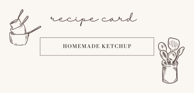 Easy Homemade Ketchup