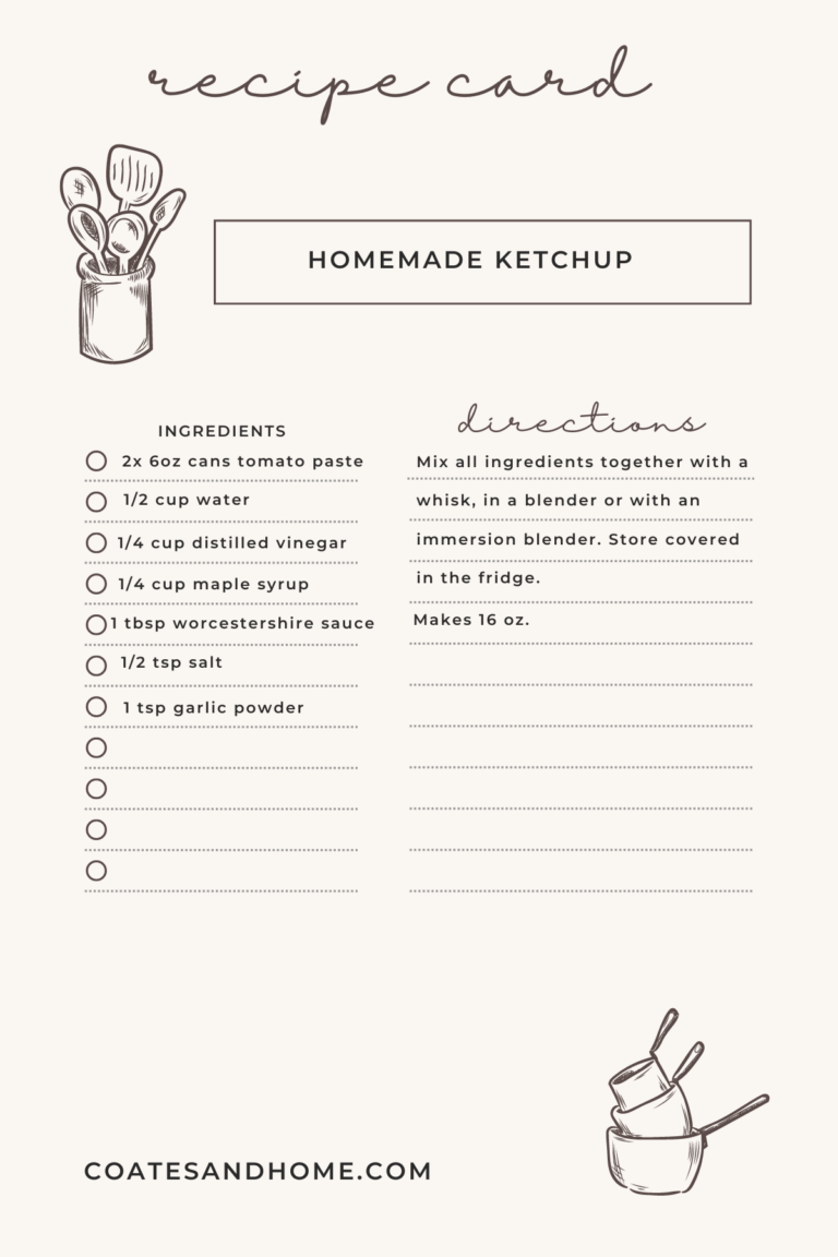 easy homemade ketchup